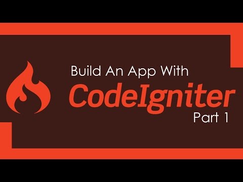 Build A CodeIgniter PHP App - Part 1