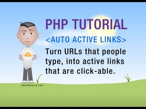 PHP Active Clickable Link Function preg_replace Programming Tutorial
