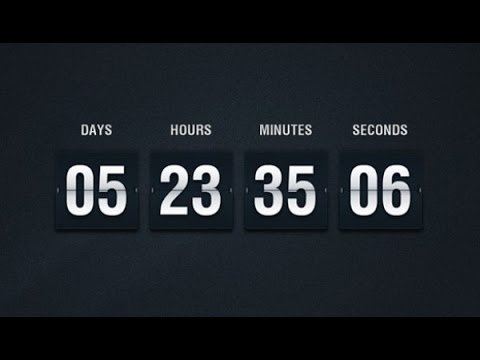 Countdown clock in JS using HTML & CSS | JavaScript Tutorials | Web Development Tutorials