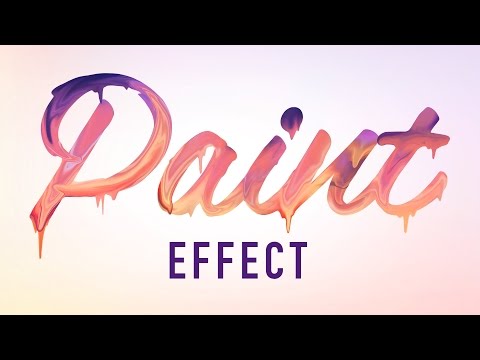 Photoshop Tutorials - Paint Text Effect