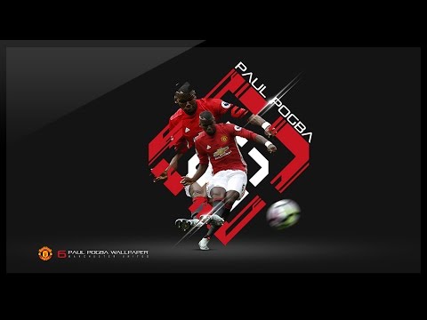 Photoshop Tutorial - Design a Football Wallpaper - Paul Pogba