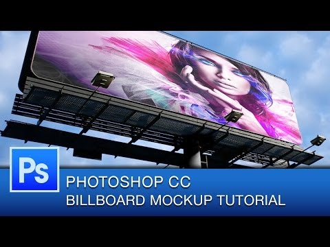 Photoshop CC Tutorial Billboard Mockup