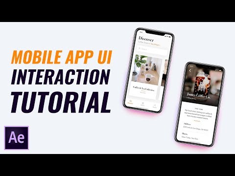 Mobile App UI Interaction Design/Animation Tutorial in After Effects CC 2018!