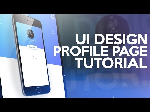 Photoshop Tutorial: UI Design - Profile Page!