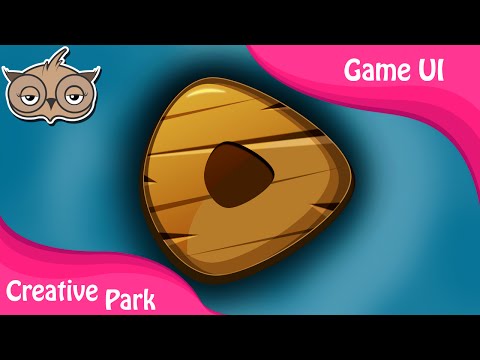 Game UI - Creating a Wooden Button in [Photoshop Tutorial]