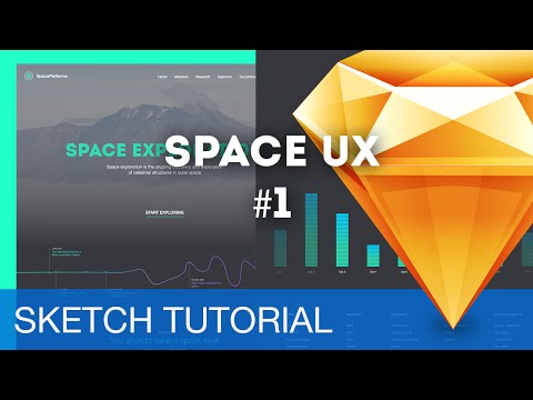Sketch 3 Tutorial • Space UX (Webdesign)  1/3 • Sketchapp Tutorial & Design Process Workflow