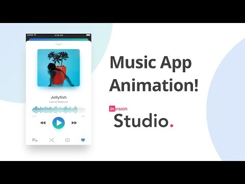 InVision Studio UI/UX Design: Music App Animation Tutorial!