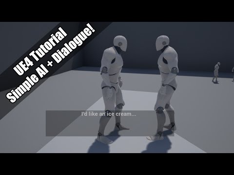 UE4 - Tutorial - Roaming AI and Basic Dialogue!