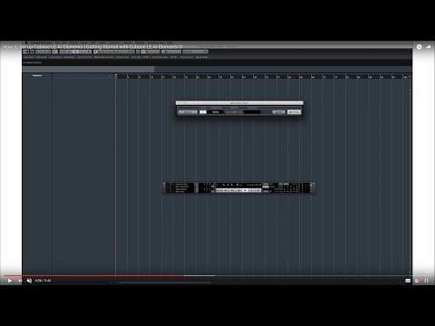 How to Set up Cubase LE AI Elements | Getting Started with Cubase LE AI Elements 8
